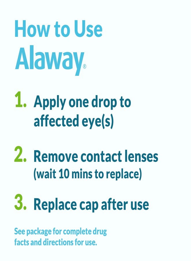 Alaway Antihistamine Eye Drops for Itchy Eyes, Fast-Acting, Up to 12-Hour Eye Itch Relief, Clinically Tested Prescription-Strength Formula, 0.34 Fl Oz - Image 5